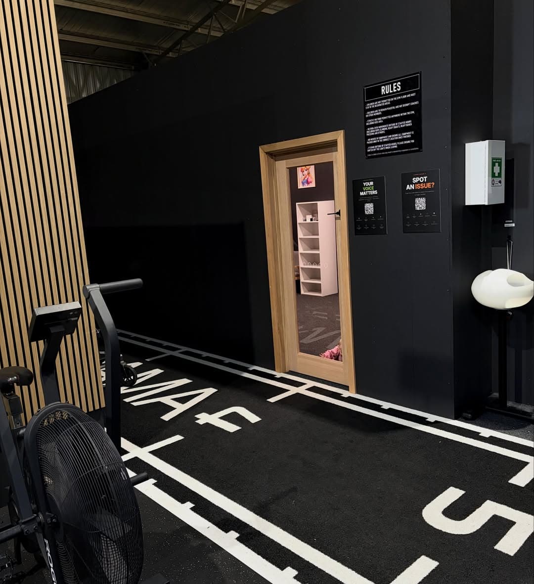 Private entrance to the supervised creche at Impact Body Mind Moama